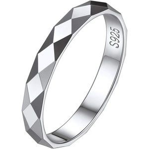 2/3/5mm 925 Sterling Silver Ring Customizable Plain High Polished Wedding Band